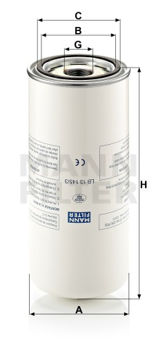 Фільтр масляний MANN-FILTER LB 13 145/3