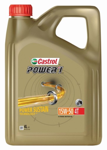 CASTROL 15W50 4л POWER 1 4T напівсинтетичне масло. / м
