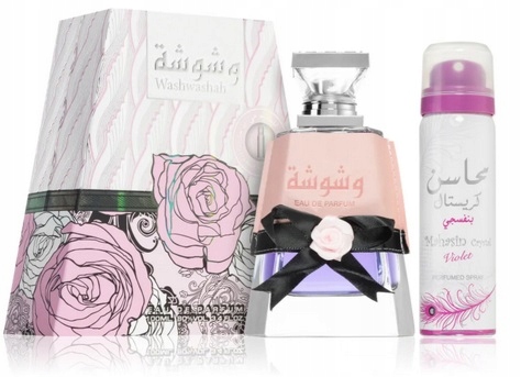 lattafa washwashah woda perfumowana 100 ml   zestaw 