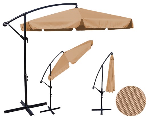 ⛱️ Wielki Parasol Ogrodowy 350cm na Wysięgniku | Elegancja i Cień w Super Cenie!