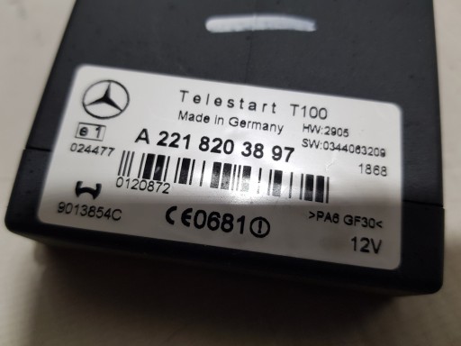MERCEDES W221 ML W164 W251 module TELESTART WEBASTA 2218203897
