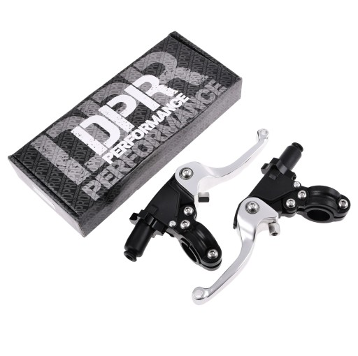 MF27946 - Рычаг тормоза сцепления хомуты серебро Simson