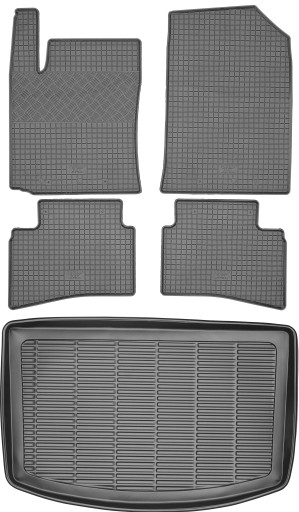 Kia Rio IV Hatchback 2017 - КОМПЛЕКТ - Коврики + коврик в багажник