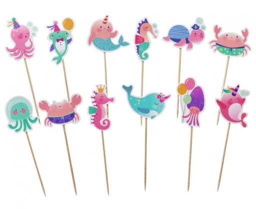 TOPPERS TOPER PIKERS UNDERWATER WORLD CUPPETS 12 шт