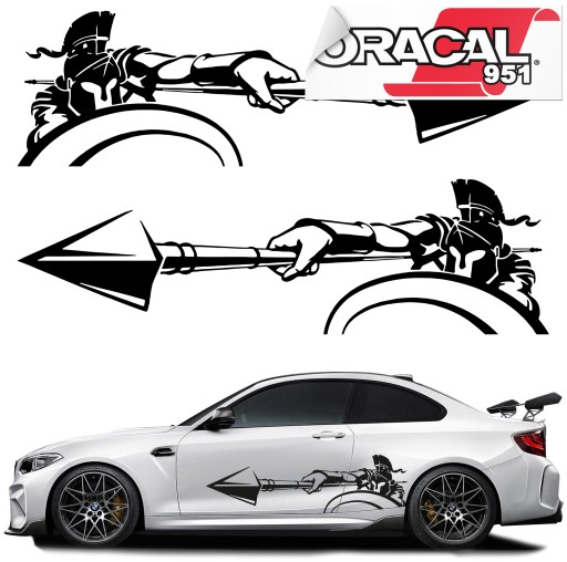 Наклейка для автомобиля Леонидас триста 44x150cm 951