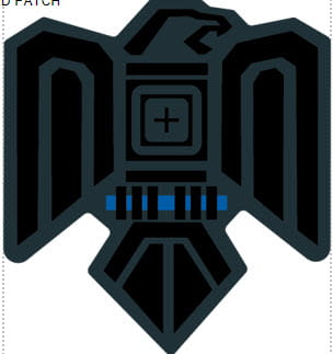 5.11 Нашивка Blue Thunder Bird 92243