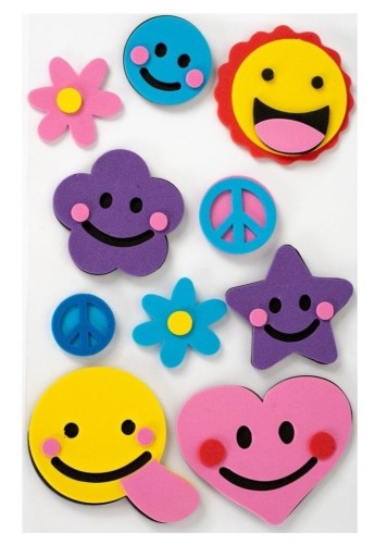 3D паперові наклейки - смайли