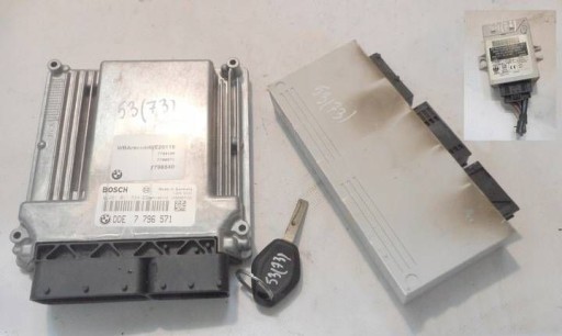 6963026 - Bmw x3 e83 2.0 d m47 комплект комп'ютерний модуль ключ 0281011564 7796571