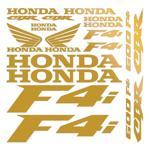 CBR 600 F4i _ наклейки _ золото , серебро, медь