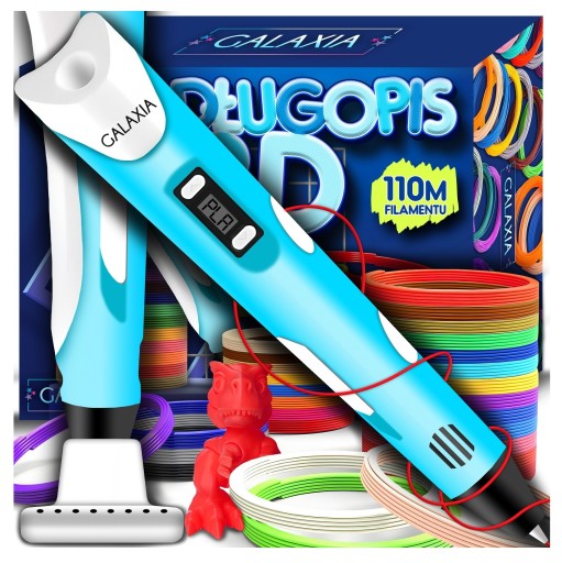Długopis 3D Dla Dzieci Drukarka 3 D Pen Zestaw i Wkłady Pla 110 Metrów