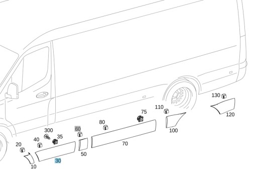 A91069002009K83 - ОБШИВКА ДВЕРИ OZD RU-SPRINTER 907 / 910