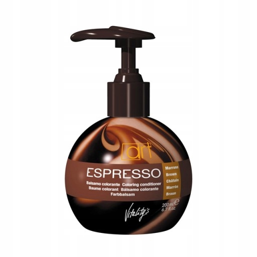 Farbiaci balzam na vlasy espresso Vitality's BRONZ