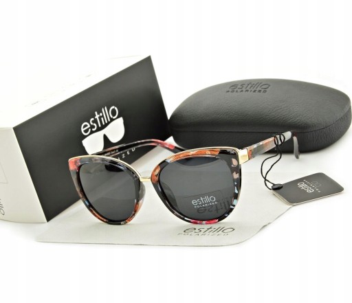 Estillo женские поляризованные солнцезащитные очки Кошачий глаз