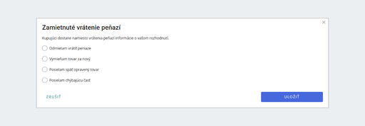 Zamietnuté vrátenie peňazí – dôvody