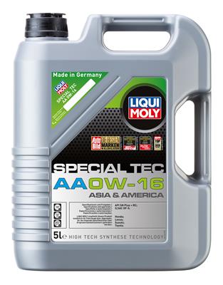 МАСЛО LIQUI MOLY 0W16 5л SPECIAL TEC AA/SP/GF-6B LIQUI MOLY LM21328