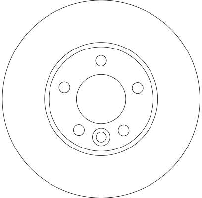 DF4308S - ТОРМОЗНОЙ ДИСК. VW T5 03- КОЛЕСА 16