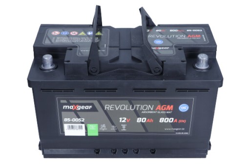 АКУМУЛЯТОР AGM 12V 80AH 800A R+ S5 A11 315*175*190MM 