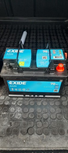 EXIDE EK700 70AH 760A AGM START-STOP Luty 2023 EK700 za 690 zł z KATOWICE  ZABRZE -  - (13528291321)