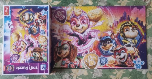 Puzzle 100 pièces : Pat'Patrouille (Paw Patrol) : la Pat'Patrouille à moto  - Trefl - Rue des Puzzles