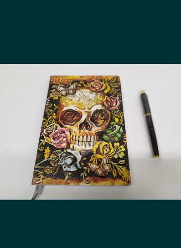 Рельєфний блокнот блокнот з 3D вінтажним черепом