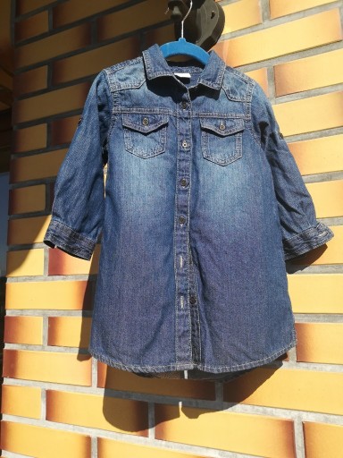 Сорочка джинсова для дівчинки 98 р. 3р