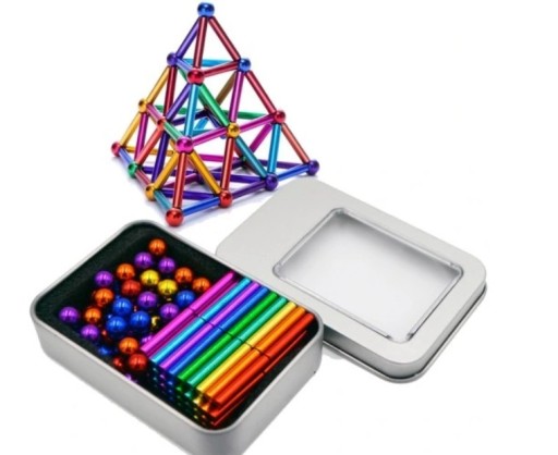 МАГНІТНІ КУЛЬКИ NEOCUBE BLOCKS COLORFUL 8мм 65шт