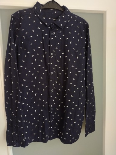 Сорочка для хлопчика 12 років Inextenso темно-синя діно