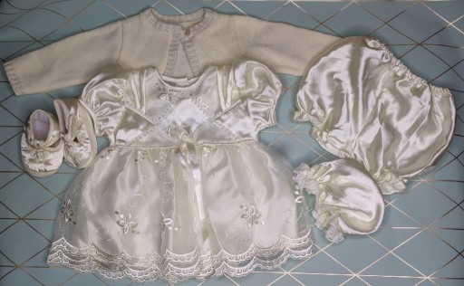 Комплект для хрещення, плаття, туфлі, ошатний комплект