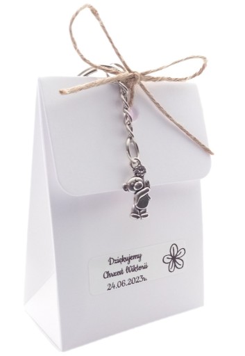 Подяка гостям на хрещення брелок ведмедик корівки