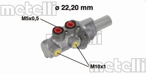 НАСОС ТОРМОЗНОЙ METELLI 05-0684 SX4, SEDICI изображение 1