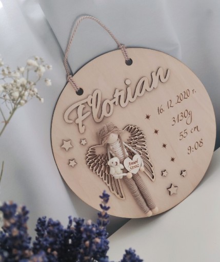Свідоцтво про народження дитини, сувенір на Хрещення, Ангел-охоронець