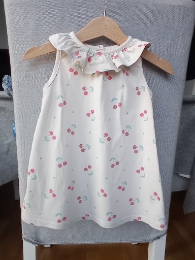 Сукня літня 74 KappAhl, вишенька, волани