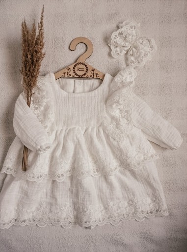 Плаття на хрещення, день народження, бохо, хрестини, 74 екрю