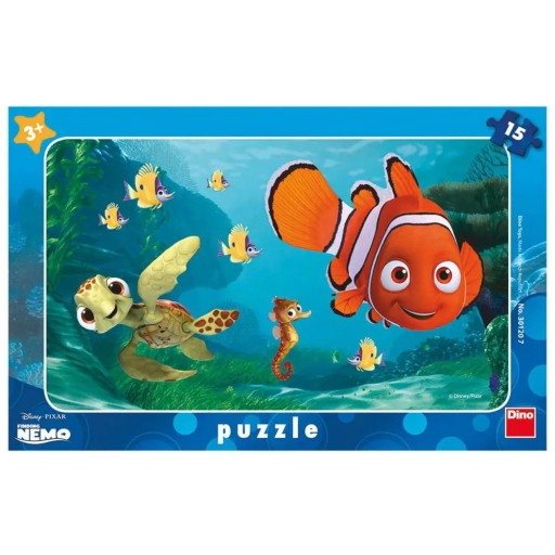 Puzzle Dino Toys Nemo a korytnačka 15 el.