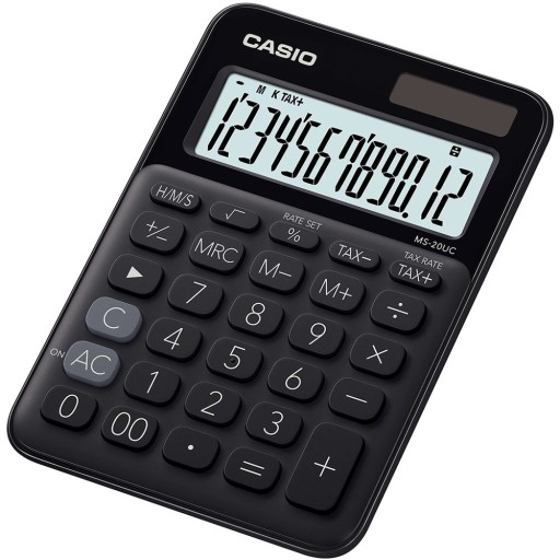 Калькулятор офісний Casio MS-20UC-BK-B