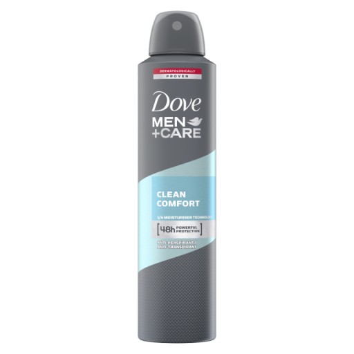 dove men+care clean comfort antyperspirant w sprayu 250 ml   