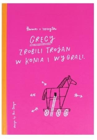 Zošit A5 v tvrdej väzbe 96 listov linka GRÉCI UROBILI TROJAN V KONI