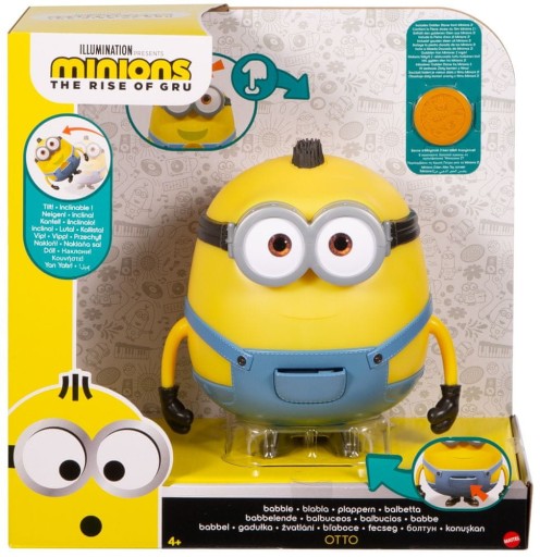 MATTEL minionky MINIONEK OTTO gombík INTERAKTIVE HRAČKA svetlo zvuky