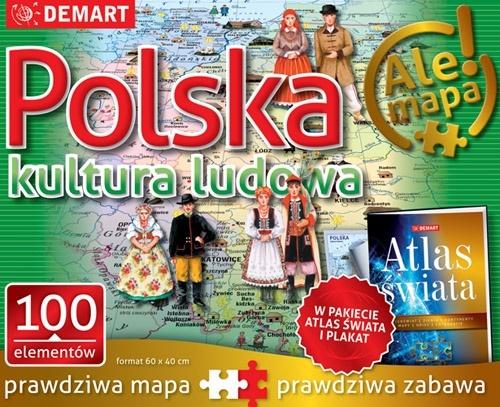 Puzzle Poľsko ľudová kultúra + atlas