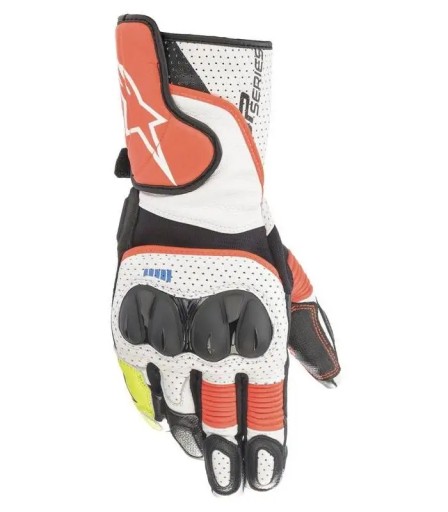 РУКАВИЧКИ ALPINESTARS SP-2 V3 WHITE/RED FLUO BLACK XXL