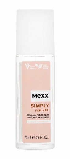 mexx simply for her dezodorant w sprayu 75 ml    