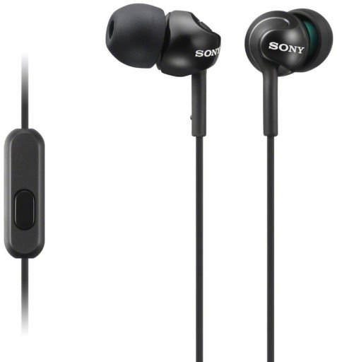 Słuchawki douszne Sony MDR-EX110APW Black/Czarny