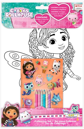 Набір розмальовок з наклейками Kids Euroswan Gabi's Cat House