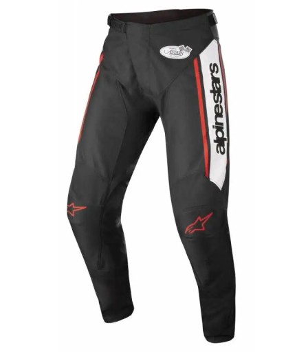 Штани RACER FLAGSHIP, ALPINESTARS (чорний/білий/червоний флуо, розмір 36)