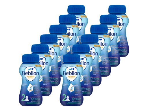 12× Змішане молоко у пляшці Bebilon Liquid 2 Pronutra-Advance 200 мл