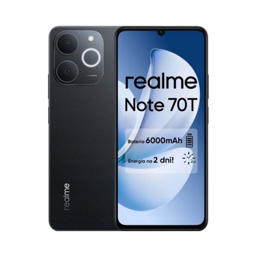 Smartfon realme Note 70T 4/256GB Obsidian Black - Sklep, Opinie