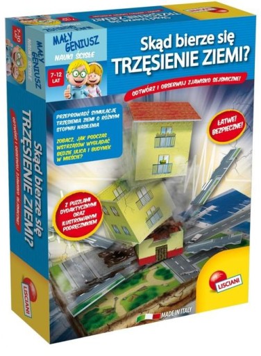 Zestaw naukowy Skąd bierze się Trzęsienie ziemi? Liscianigiochi DA-50833