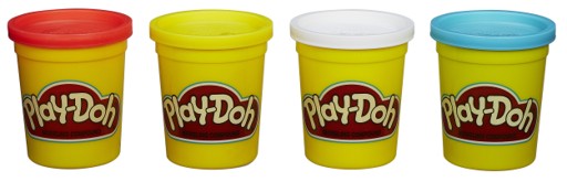 Ciastolina 4 Tuby podstawowe Play-Doh 22114/A9213