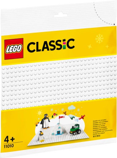 Biała płytka konstrukcyjna LEGO Classic 11010