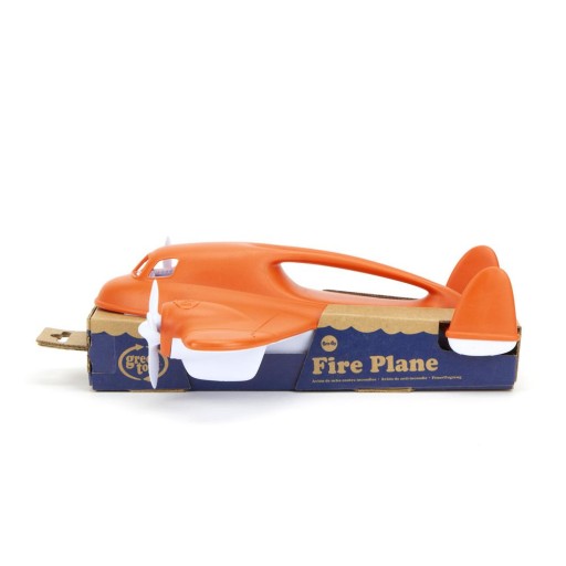 Green Toys Fire Plane Zabawki do kąpieli Pomarańczowy, Biały